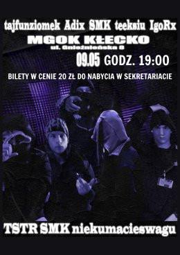 Kłecko Wydarzenie Koncert Koncert rapowy - TSTR, SMK oraz niekumacieswagu